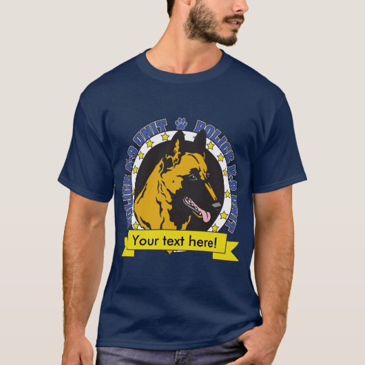 K9 Belgische Malinois T-shirt (Voorkant)