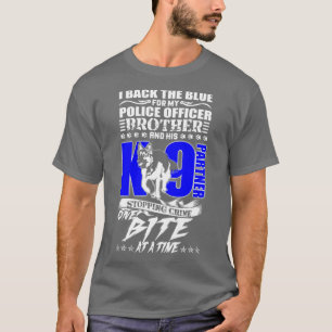 K9 Broeder van politiemacht voor partners T-shirt