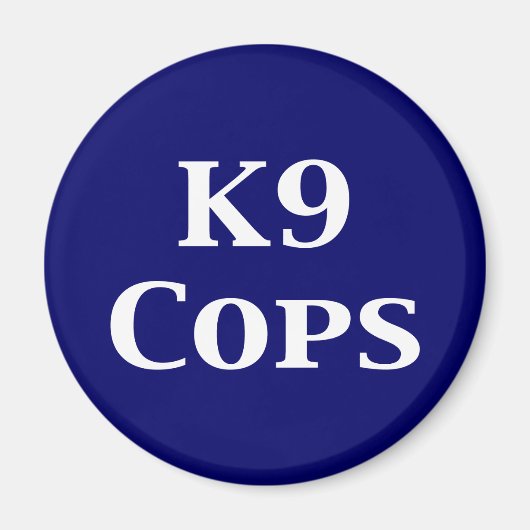 K9 Cops Cadeaus Magneet (Voorkant)