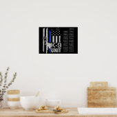 K9 Eenheid - Malinois Agenda 2018 Poster (Keuken)