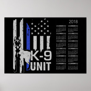 K9 Eenheid - Malinois Agenda 2018 Poster