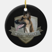 K9 Eenheid - Malinois - Belgisch herder Keramisch Ornament (Achterkant)