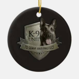 K9 Eenheid - Malinois - Belgisch herder Keramisch Ornament