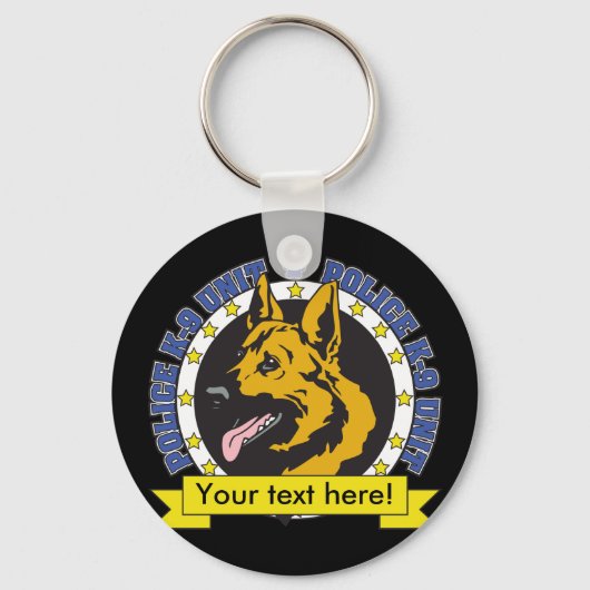 K9 German Shepherd Sleutelhanger (Voorkant)