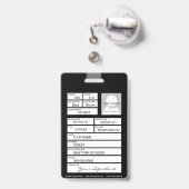 K9 Handler Badge (Achterkant met uittrekbare clip)