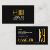 K9 Handler Visitekaartje (Voorkant / Achterkant)