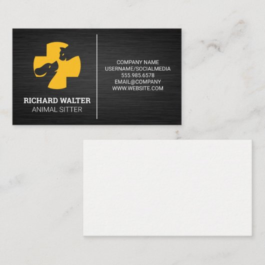 K9 Hond | Dieroppasser | Hond Kat Visitekaartje (Voorkant / Achterkant)