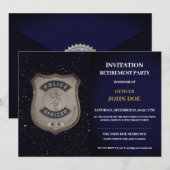 K9 Invitation à la retraite de l'agent (Devant / Derrière)