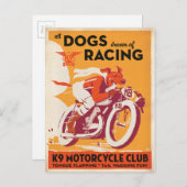 K9 Motorfietclub Briefkaart (Voorkant / Achterkant)