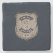 K9 officier stenen onderzetter (Voorkant)