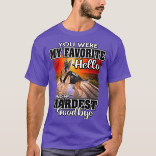 K9 Politie Gevallen Politieagent K9 Hond Dun T-shirt