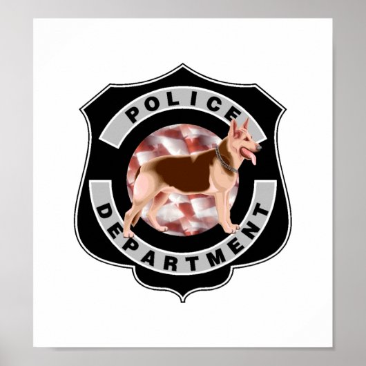 K9 Politie Poster (Voorkant)