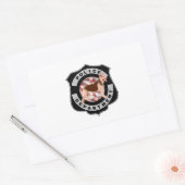 K9 Politie Rechthoekige Sticker (Envelop)