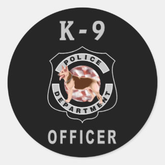 K9 Politie Ronde Sticker