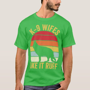 K9 Politieagent Politie Dog K9 Wifs, zoals T-shirt