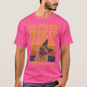 K9 Politiehandboek voor een K9 politieagent T-shirt