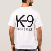K9-SAR-patchkopie T-shirt (Achterkant)