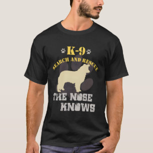 K9 Search Reddingshond Team Border Collie Tracking T-shirt