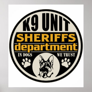 K9 Sheriff's Department Poster