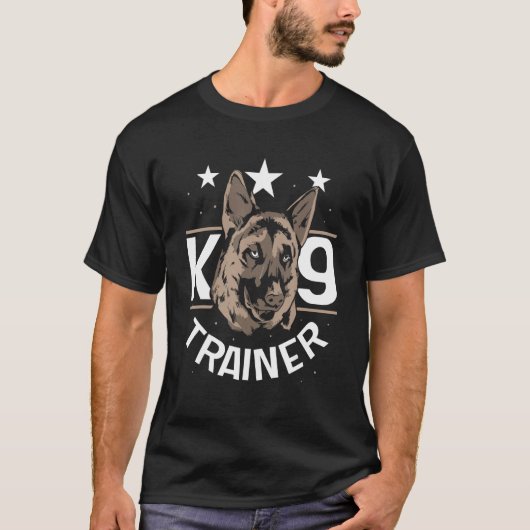 K9 Trainer Handler Dog T-shirt (Voorkant)