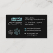 K9 Training - hondentrainer - hondengedragsdeskund Visitekaartje (Achterkant)