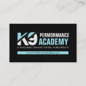 K9 Training - hondentrainer - hondengedragsdeskund Visitekaartje (Voorkant)