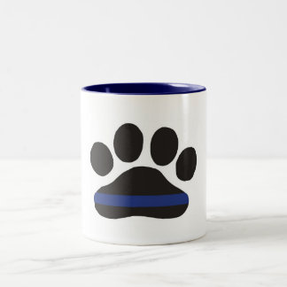 K-9 Blue Line Pw Print Coffee Mok