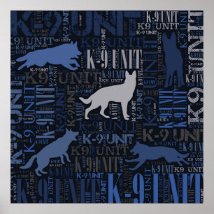 K-9 eenheid - de Eenheid van de Hond van de Poster