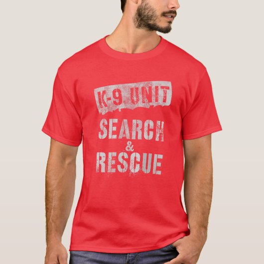 K-9 EENHEIDSONDERZOEK T-SHIRT (Voorkant)