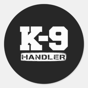 K-9 Handler Politie Sheriff Cops Rechtshandhavings Ronde Sticker