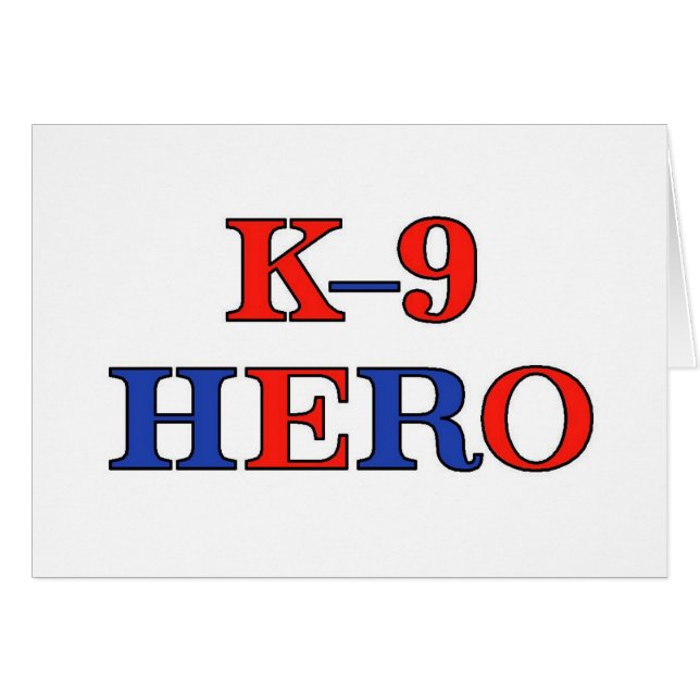 K-9 Hero (Voorkant Horizontaal)