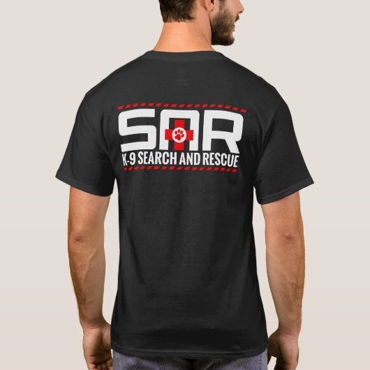 K-9 Onderzoek en Redding - SAR T-shirt (Achterkant)
