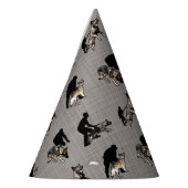 K-9-patroon voor het werken met een dog feesthoedjes (Links)