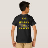 K-9 Search and Rescue GSD T-shirt (Achterkant volledig)