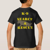 K-9 Search and Rescue GSD T-shirt (Achterkant)