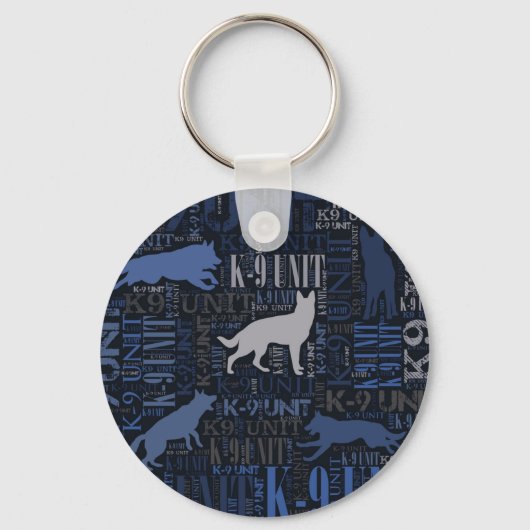 K-9 Unit — Police Dog Unit Sleutelhanger (Voorkant)