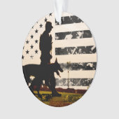 K-9-werkende hond ornament (voorkant)