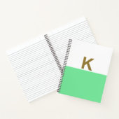 K Cahier Initial à l'or (Intérieur)