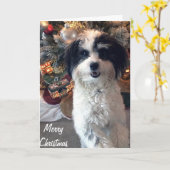 K-Cee Christmas Kaart, Vrolijk kerstfeest Kaart (Gele Bloem)