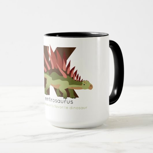 K comme Kentrosaurus Mug (Devant droit)