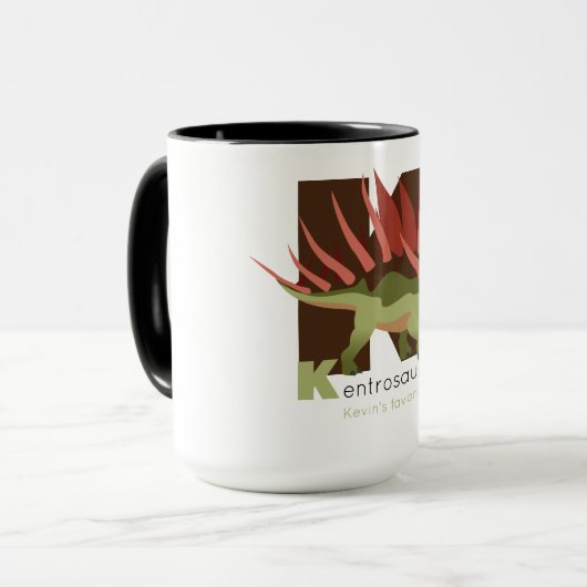 K comme Kentrosaurus Mug (Devant gauche)