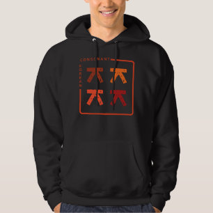 K-cultuur Koreaans alfabet Hangul Medeklinker 4 Hoodie