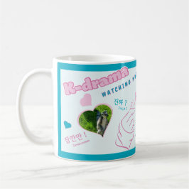 K drama 3 Photo Collage Koreaanse typografie kijke Koffiemok