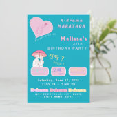 K-drama liefhebbers cute aangepaste kleuren Koreaa Kaart (Staand voorkant)