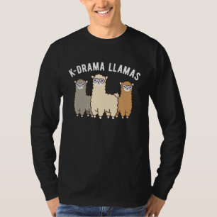 K Drama Llama Zuid-Koreaanse Dramatische Cria Herd T-shirt