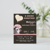 K-drama-marathon aangepaste Koreaanse dramafandom Briefkaart (Staand voorkant)