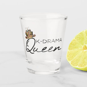 K-Drama Queen met Korean Crown SOJU Shot Glas
