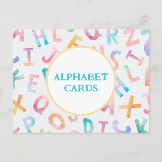 K est pour Kiwi - Carte Flash Alphabet (Dos)