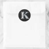 "K" Faux-"Diamond Bling" sticker (Tas)