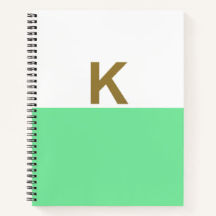 K Gouden Notitieboek met Initiaal